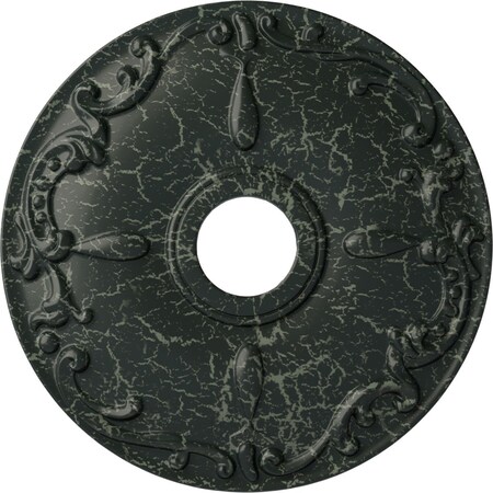 Kent Ceiling Medallion (Fits Canopies up to 5"), 18"OD x 3 1/2"ID x 1 1/4"P, Painted Turtle Crackle